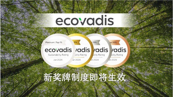 EcoVadis 即将推行新奖牌和徽章标准